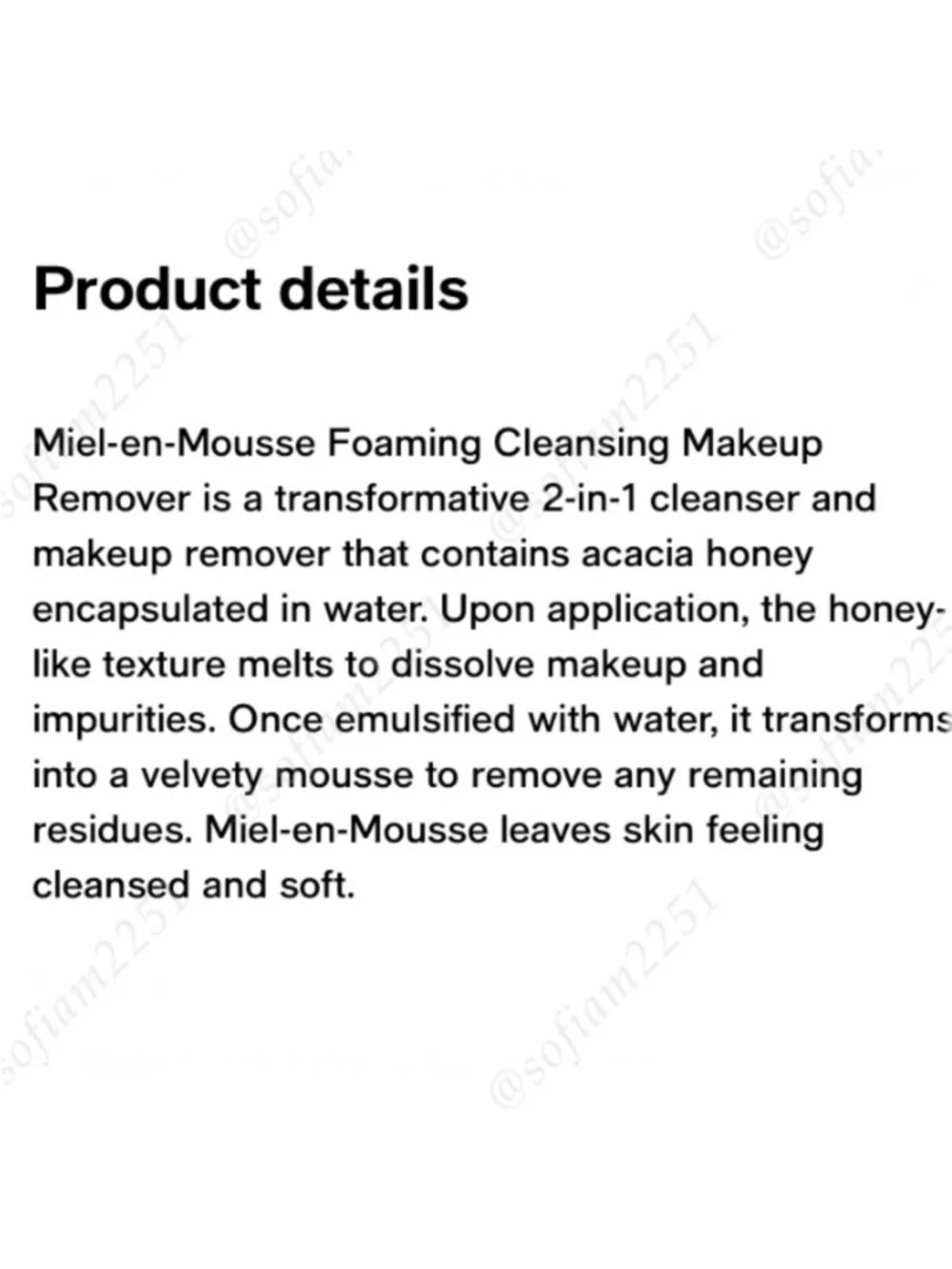 💛NEW!💛Lancôme Miel En Mousse Foaming Cleansing Makeup Remover BRAND NEW! - Picture 3 of 6